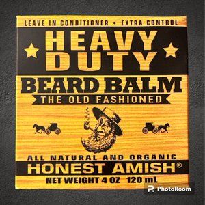 Honest Amish~ Heavy Duty Beard Balm~ 4oz (WB)